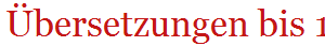 bersetzungen bis 18