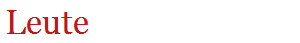 Leute