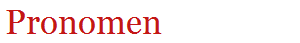 Pronomen
