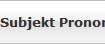 Subjekt Pronomen