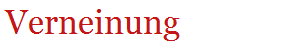 Verneinung