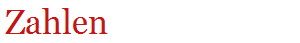 Zahlen