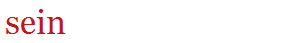 sein